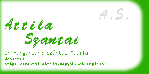 attila szantai business card